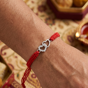 Premium Heart Shape 925 Sterling Silver Rakhi for Brother